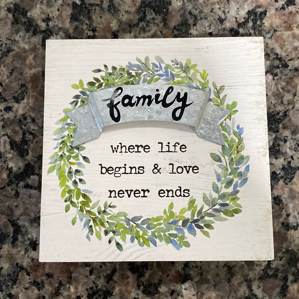 Family decor frame